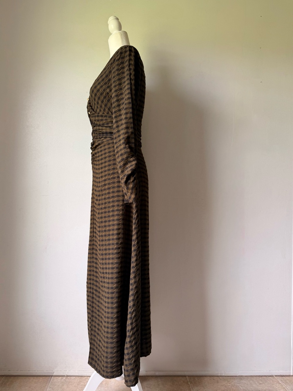 Zara checkered Midi dress - Picture 7 of 11